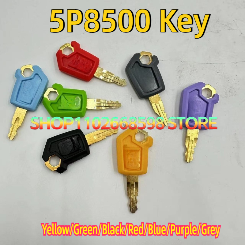 Heavy Equipment Yellow - 50 SZTUK Kluczy 5P8500 Żółty/Zielony/Czarny/Czerwony/Niebieski/Fioletowy/Szary do