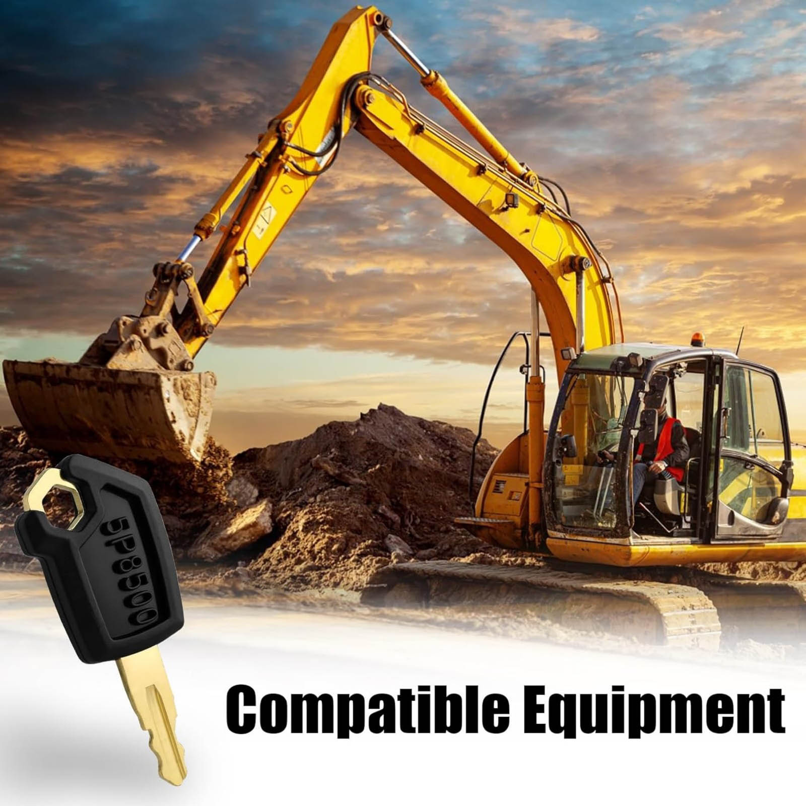 Heavy Equipment Caterpillar - 10 szt. Kluczyk zapłonowy 5P8500 0964753