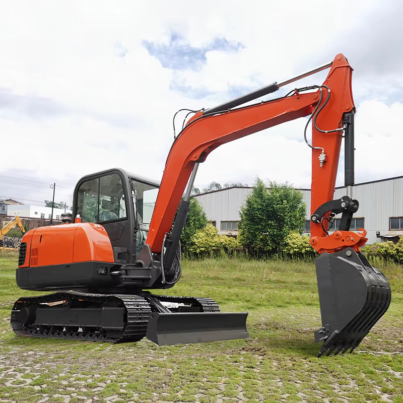 Heavy Equipment With Bucket - Przemysłowa hydrauliczna koparka, wzmocniony łapacz do