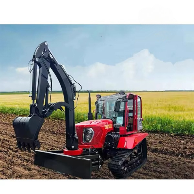 Dostosowany ciągnik gąsienicow – Tractor Backhoe recenzja i cena