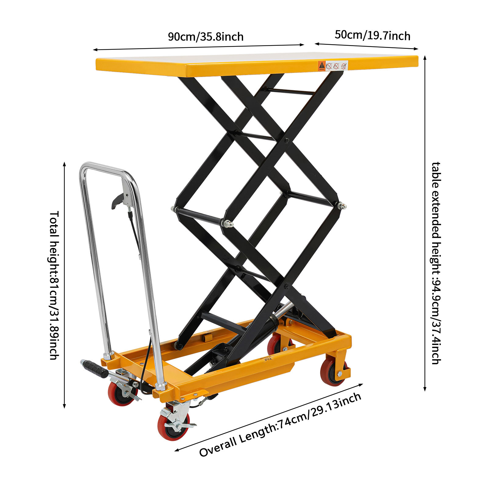 Hydrauliczny wózek nożycowy o  – Scissor Lift Table Hydraulic recenzja i cena